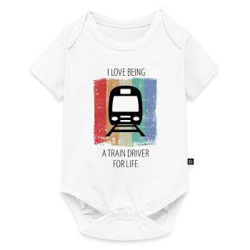 Train Railway Railway workers Trains Train drivers - Baby Premium short-sleeve bodysuit - white - Front