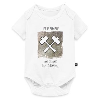 Stonemason Stone Sculptor Saying - Baby Premium short-sleeve bodysuit - white - Front