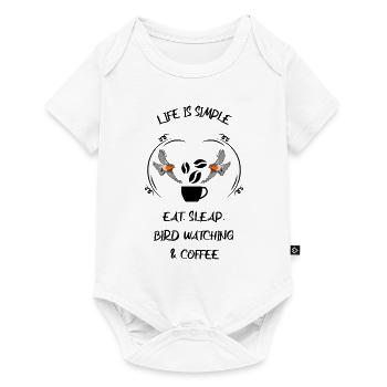 Bird Watching Bird Watching Birding Coffee - Baby Premium short-sleeve bodysuit - white - Front