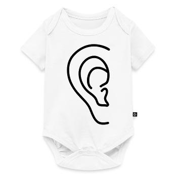 ear - Baby Premium short-sleeve bodysuit - white - Front