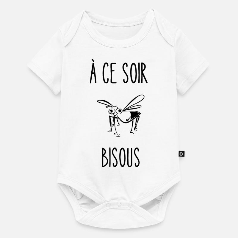 à ce soir bisous - Body à manches courtes Premium Bébé - blanc