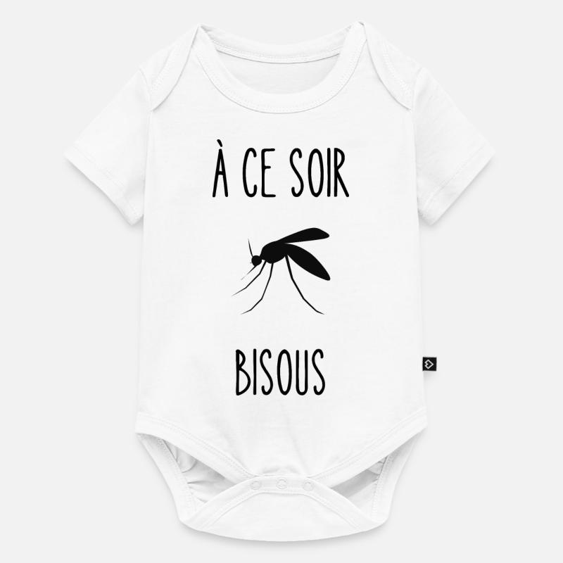 à ce soir bisous - Body à manches courtes Premium Bébé - blanc