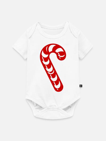 Zuckerstange - Baby Premium Kurzarmbody - Weiß