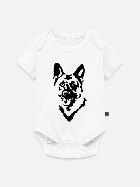 Schäferhund - Baby Premium Kurzarmbody - Weiß