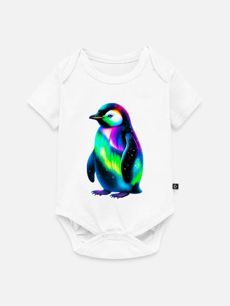 Pinguin - Baby Premium Kurzarmbody - Weiß
