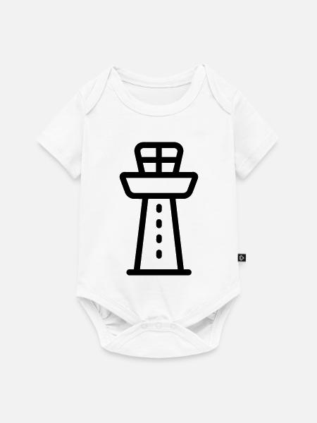 Kontrollturm - Baby Premium Kurzarmbody - Weiß