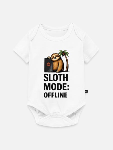 Tragheit Modus offline - Baby Premium Kurzarmbody - Weiß