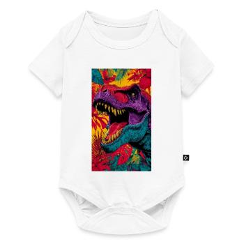 dinosaur - Baby Premium short-sleeve bodysuit - white - Front