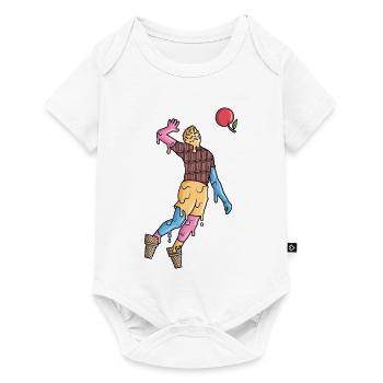 Volleyball Spieler Eiscreme Kinder Volleyballer - Baby Premium short-sleeve bodysuit - white - Front
