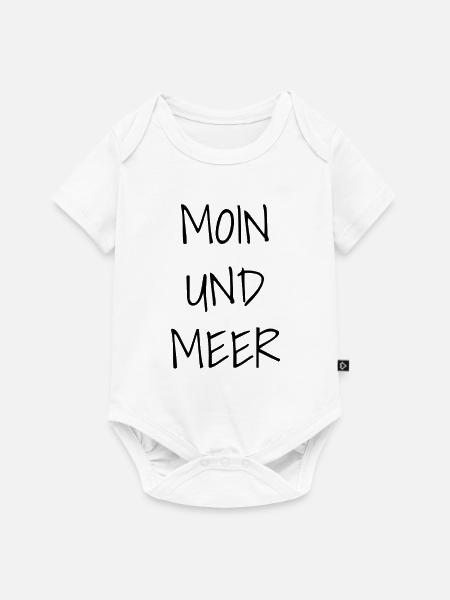 Moin und Meer - Baby Premium Kurzarmbody - Weiß