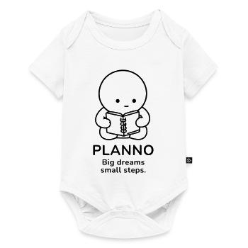 Plan – Grands Rêves | Motivation des petits pas - Body à manches courtes Premium Bébé - blanc - Devant