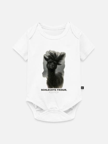 schlechte-frisur - Baby Premium Kurzarmbody - Weiß