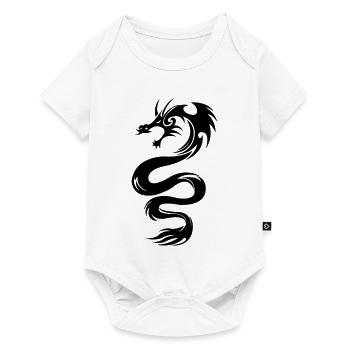 Drache - Baby Premium Kurzarmbody - Weiß - Vorne