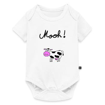 Cow moo - Baby Premium short-sleeve bodysuit - white - Front