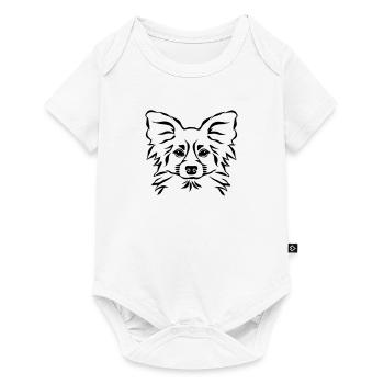 Papillon - Baby Premium short-sleeve bodysuit - white - Front
