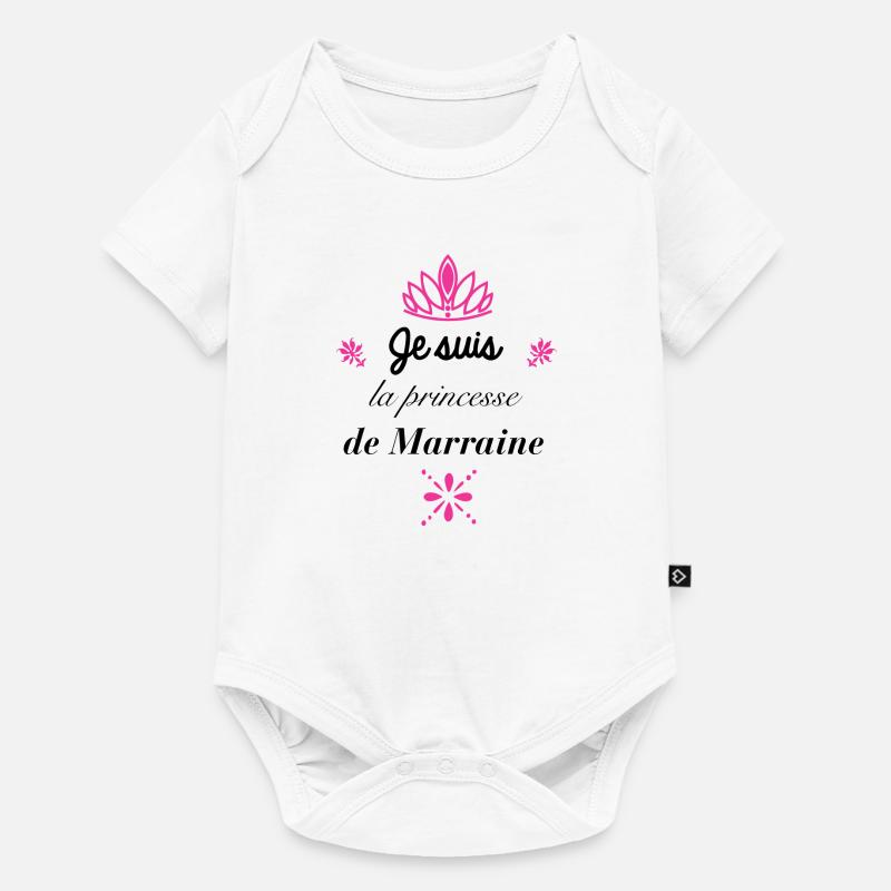 Je suis la princesse de marraine - Body à manches courtes Premium Bébé - blanc