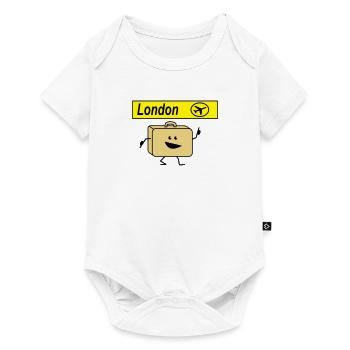 Suitcase london - Baby Premium short-sleeve bodysuit - white - Front