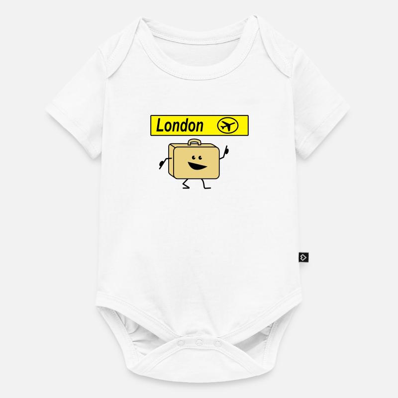 suitcase london - Body à manches courtes Premium Bébé - blanc