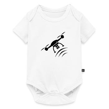 Drone gift for pilots and fans of drones - Baby Premium short-sleeve bodysuit - white - Front
