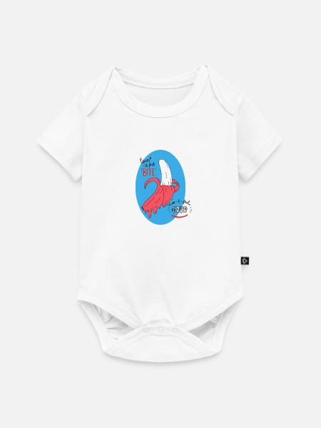 Pinke Banane - Baby Premium Kurzarmbody - Weiß