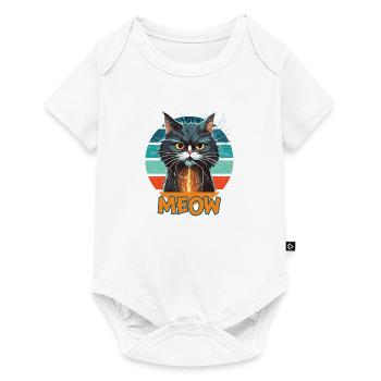 Chat, Chat, Amour De Chat, Chaton, Chat Domestique - Body à manches courtes Premium Bébé - blanc - Devant