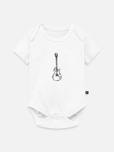 Gitarre Gitarrist - Baby Premium Kurzarmbody - Weiß