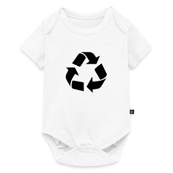 Recycling Symbol - Baby Premium Kurzarmbody - Weiß - Vorne