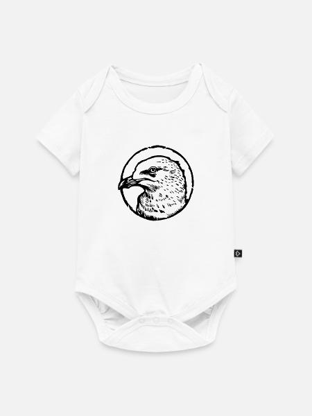 Möwe - Baby Premium Kurzarmbody - Weiß
