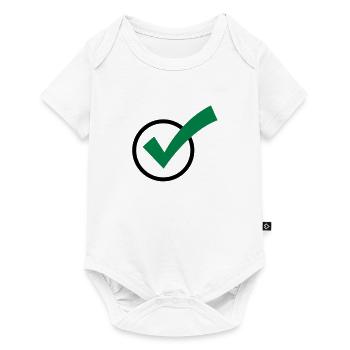 A checkmark - Baby Premium short-sleeve bodysuit - white - Front