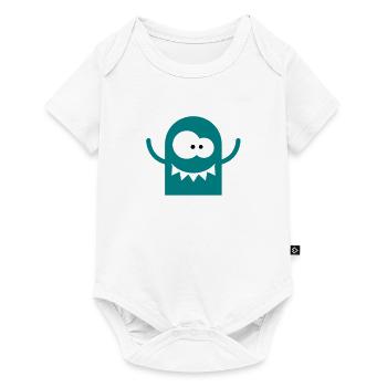 Un monstre fou - Body à manches courtes Premium Bébé - blanc - Devant