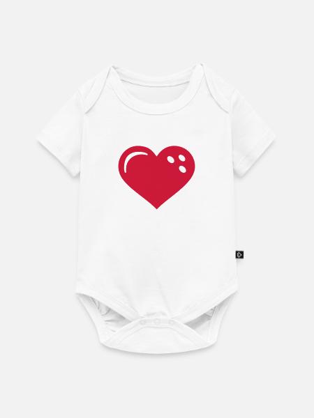 Bowling - Baby Premium Kurzarmbody - Weiß