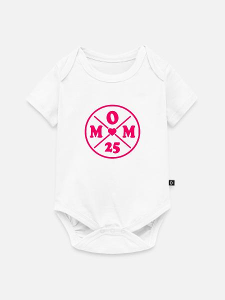 Mom 2025 - Baby Premium Kurzarmbody - Weiß