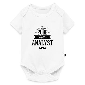 100 percent pure super analyst - Baby Premium short-sleeve bodysuit - white - Front