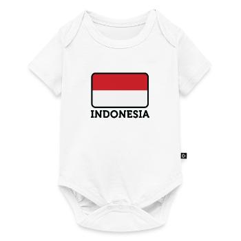 National flag of Indonesia - Baby Premium short-sleeve bodysuit - white - Front
