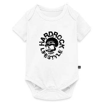 Mode de vie rock crâne - Body à manches courtes Premium Bébé - blanc - Devant