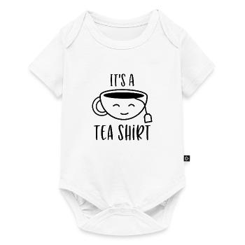 Its a tea shirt - Baby Premium short-sleeve bodysuit - white - Front