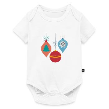 Christmas balls - Baby Premium short-sleeve bodysuit - white - Front