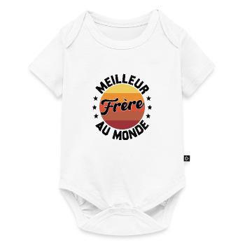 Meilleur Frère Au Monde - Body à manches courtes Premium Bébé - blanc - Devant