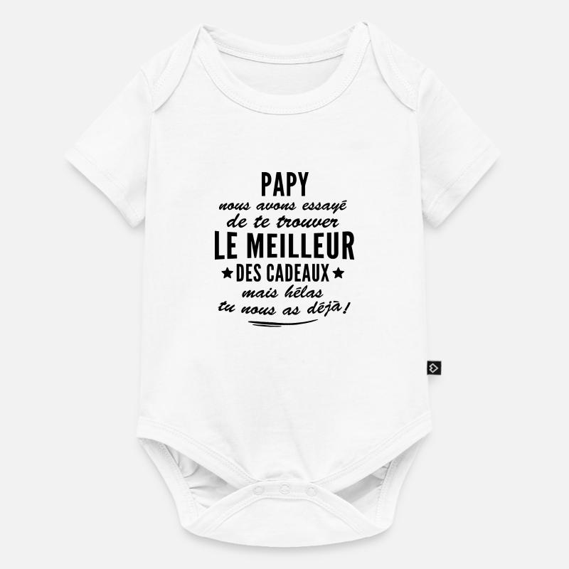Papy / citation humour papy - Body à manches courtes Premium Bébé - blanc