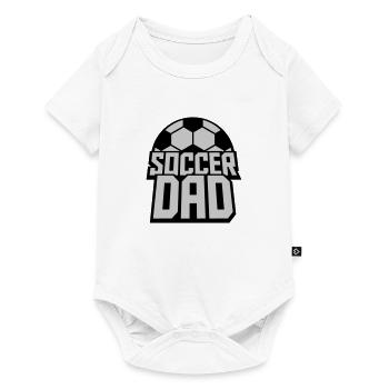 Sports Logo Soccer Papa - Body à manches courtes Premium Bébé - blanc - Devant