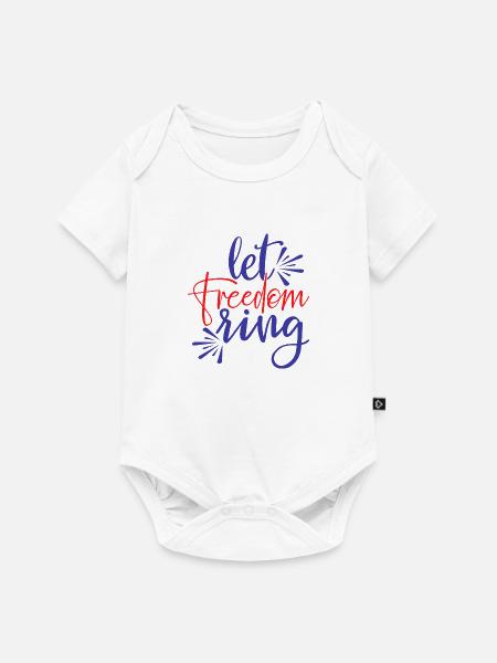 Freiheit - Baby Premium Kurzarmbody - Weiß