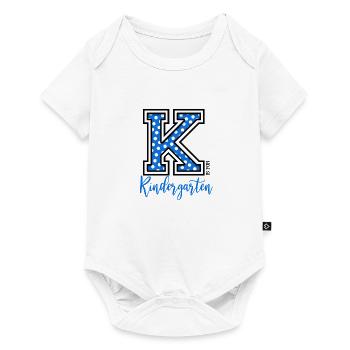 K is for kindergarten - Baby Premium short-sleeve bodysuit - white - Front