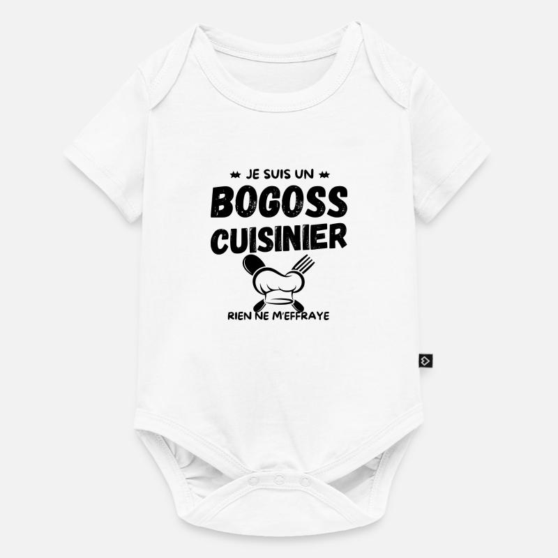 BOGOSS CUISINIER - Body à manches courtes Premium Bébé - blanc