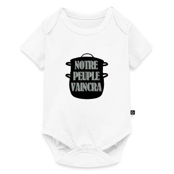 Notre peuple vaincra - Body à manches courtes Premium Bébé - blanc - Devant