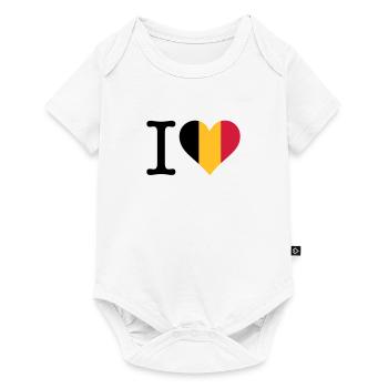 Je aime la Belgique - Body à manches courtes Premium Bébé - blanc - Devant