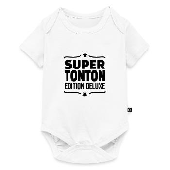 super tonton édition deluxe - Body à manches courtes Premium Bébé - blanc - Devant