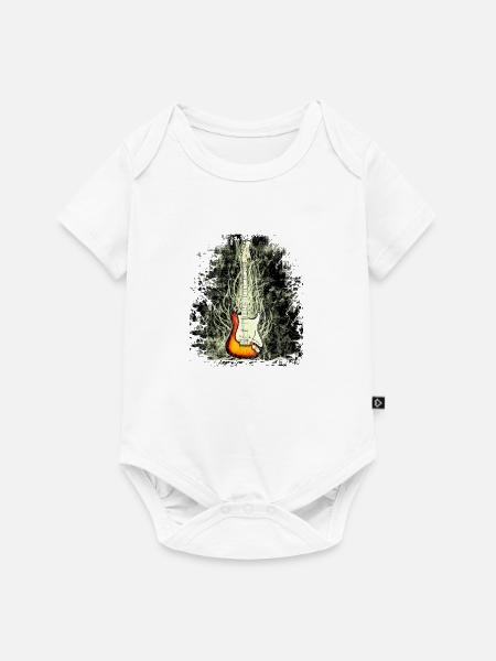 guitar - Baby Premium Kurzarmbody - Weiß