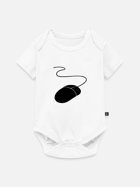 computermaus - Baby Premium Kurzarmbody - Weiß