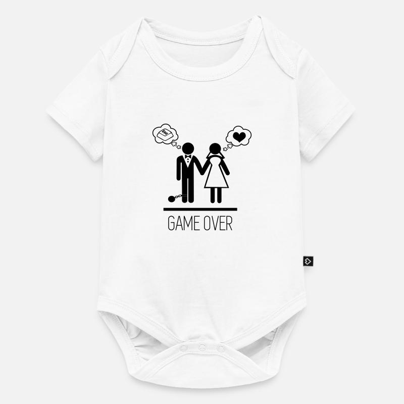 Game over - Junggesellenabschied Junggesellinnenab - Baby Premium Kurzarmbody - Weiß
