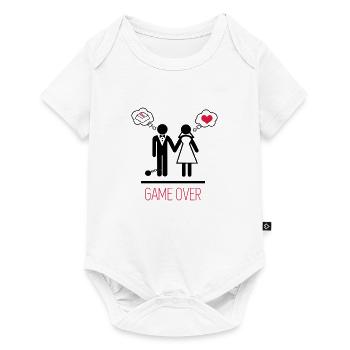 Game over - Junggesellenabschied,Junggesellinnenab - Baby Premium Kurzarmbody - Weiß - Vorne